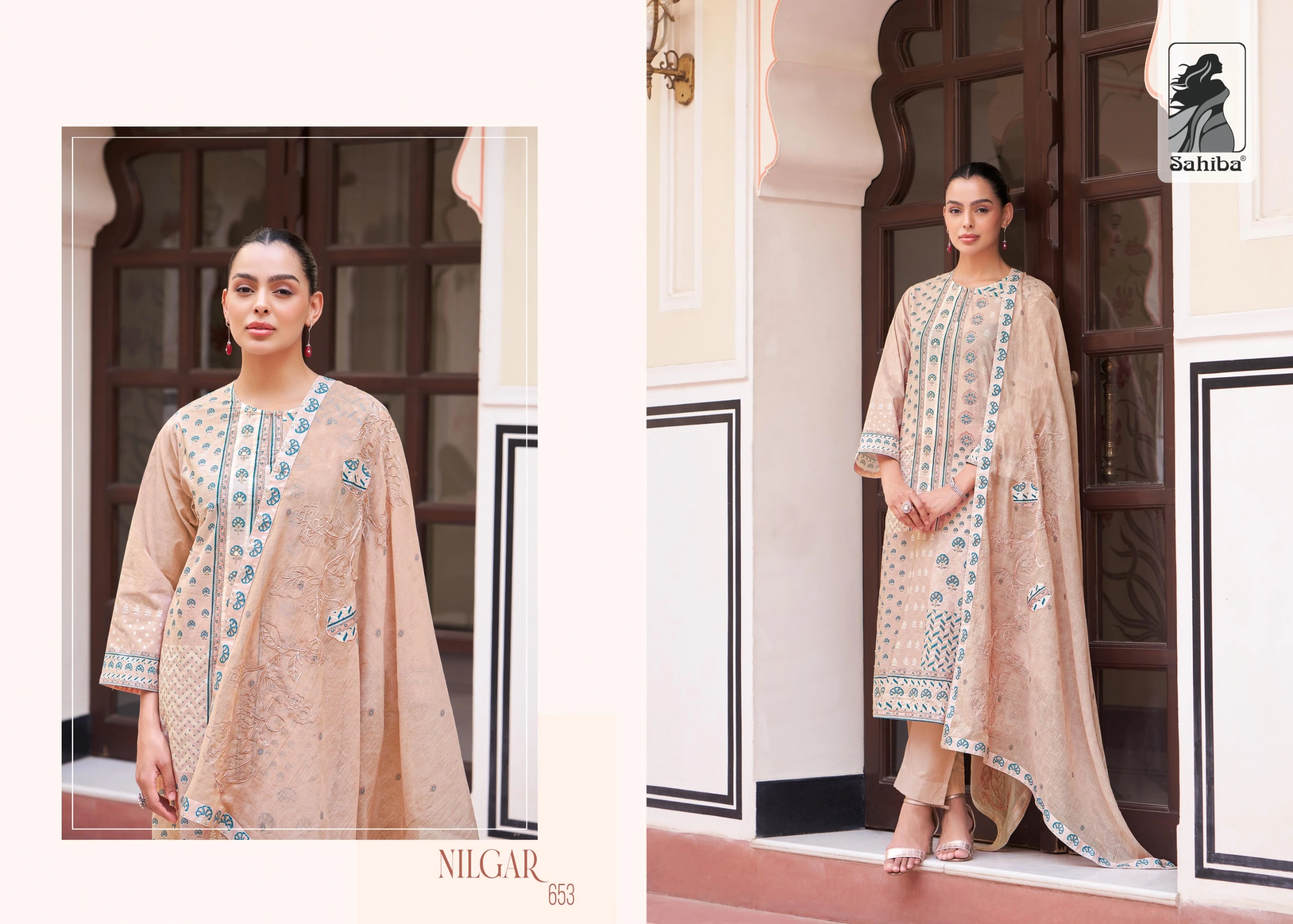 Sahiba Nilgar Pure Cotton Lawn Digital Print Wholesale Fancy Salwar Suit Catalog — Wholesale Salwar Suits, MPA wholesale from Surat - Gallery Image 6